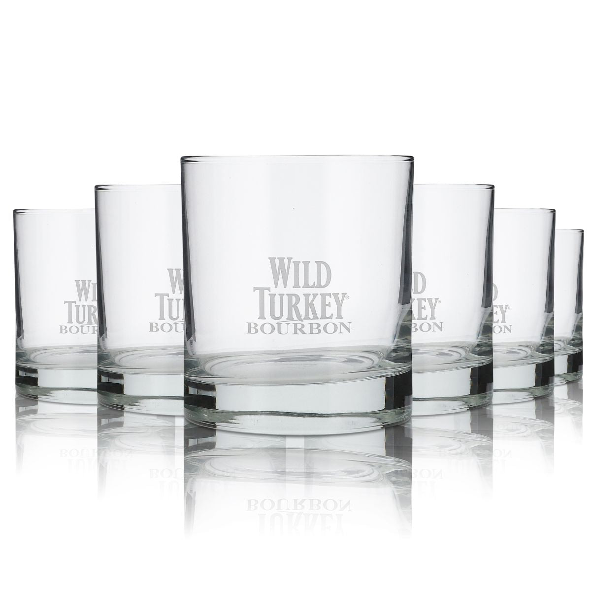 6 verres Wild Turkey 0,4 l Whiskey Tumbler Verres à whisky Bourbon Set de verres