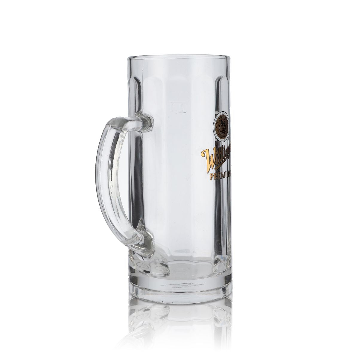 6 verres à bière Wittinger 0,5 l, chope, logo en relief doré – Vue 3