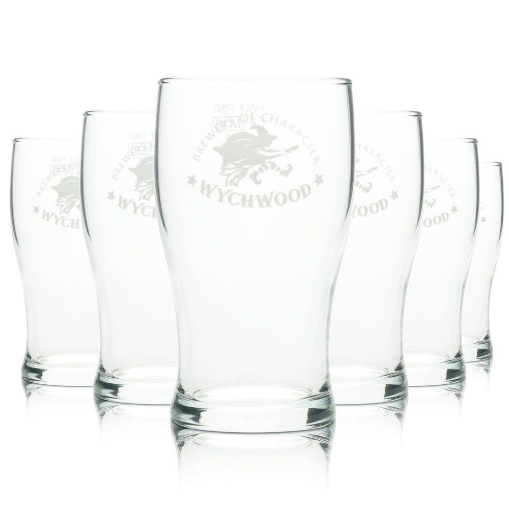 6 verres à bière Wychwood 0,3 l, 1/2 pinte, verres à bière artisanale, Angleterre, Willi Cup