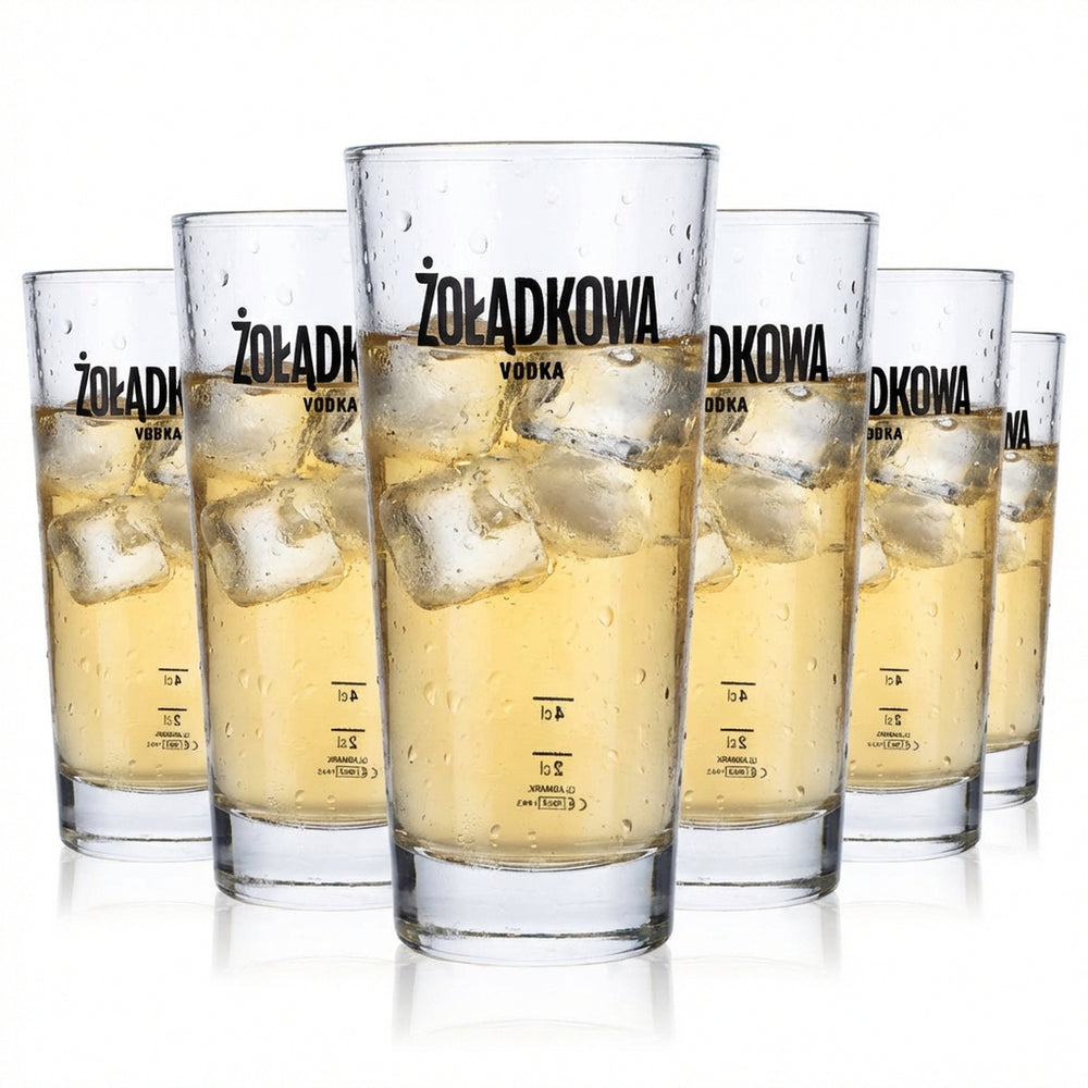 6 verres à vodka Zoladkowa 0,33 l Verres à long drink Verres empilables