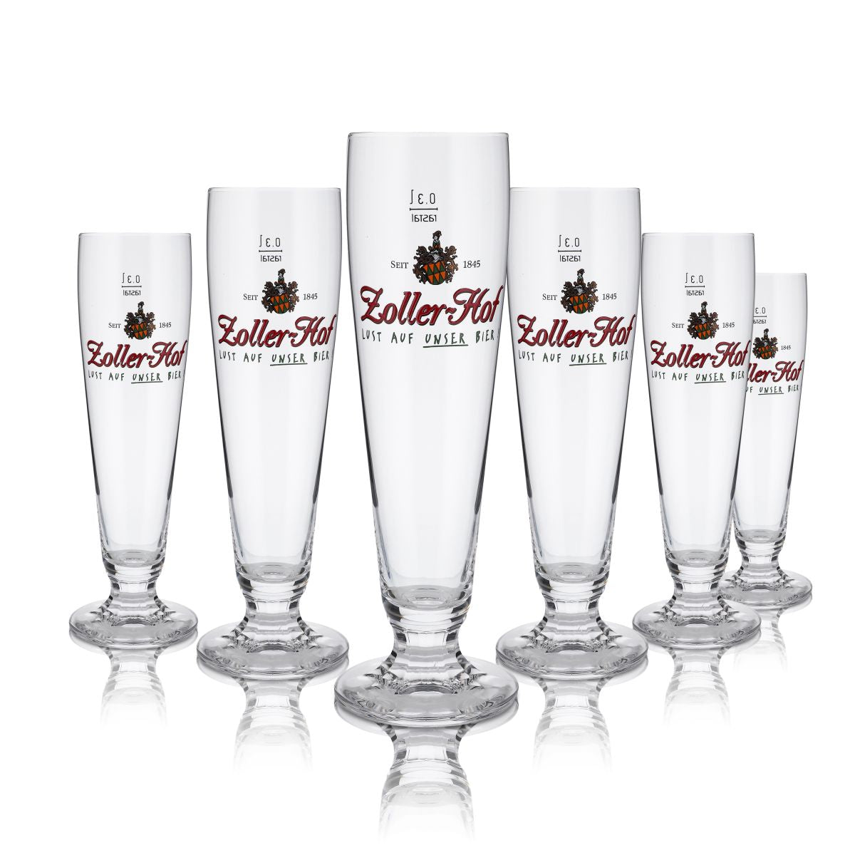 6x Zoller Hof verre 0,3l verre à bière verre de la coupe tulipe champignon set de verres brasserie Gastro