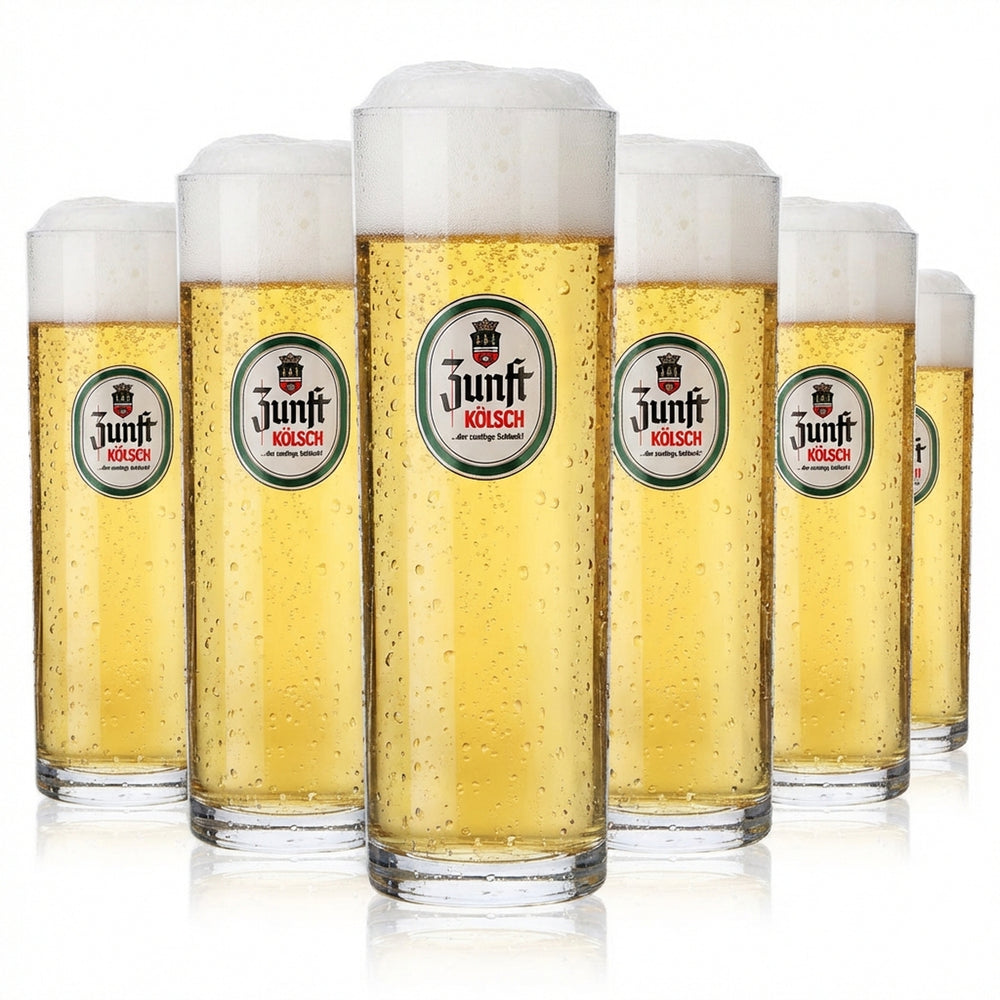 6 verres à bière Zunft Verres à bière Kölsch Verres à bière 0,25 l Stange Kölsch