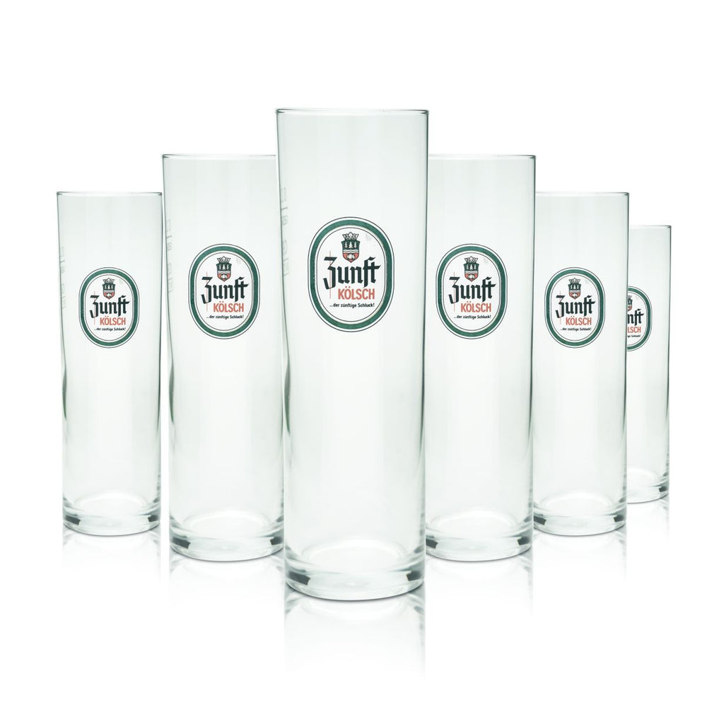 6 verres à bière 0,2 l Set de verres à bière Kölsch Stange Altbier Brasserie Cologne Carnaval