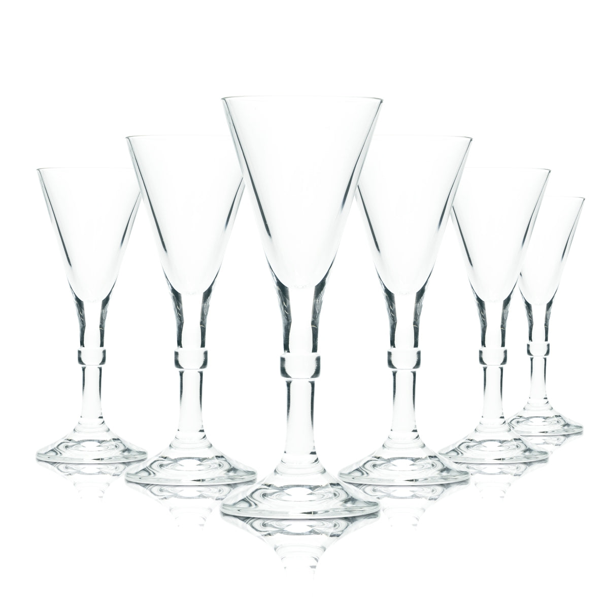 6 verres Zwiesel 5 cl à pied effilé, verres à dégustation de schnaps, verres à nez en cristal