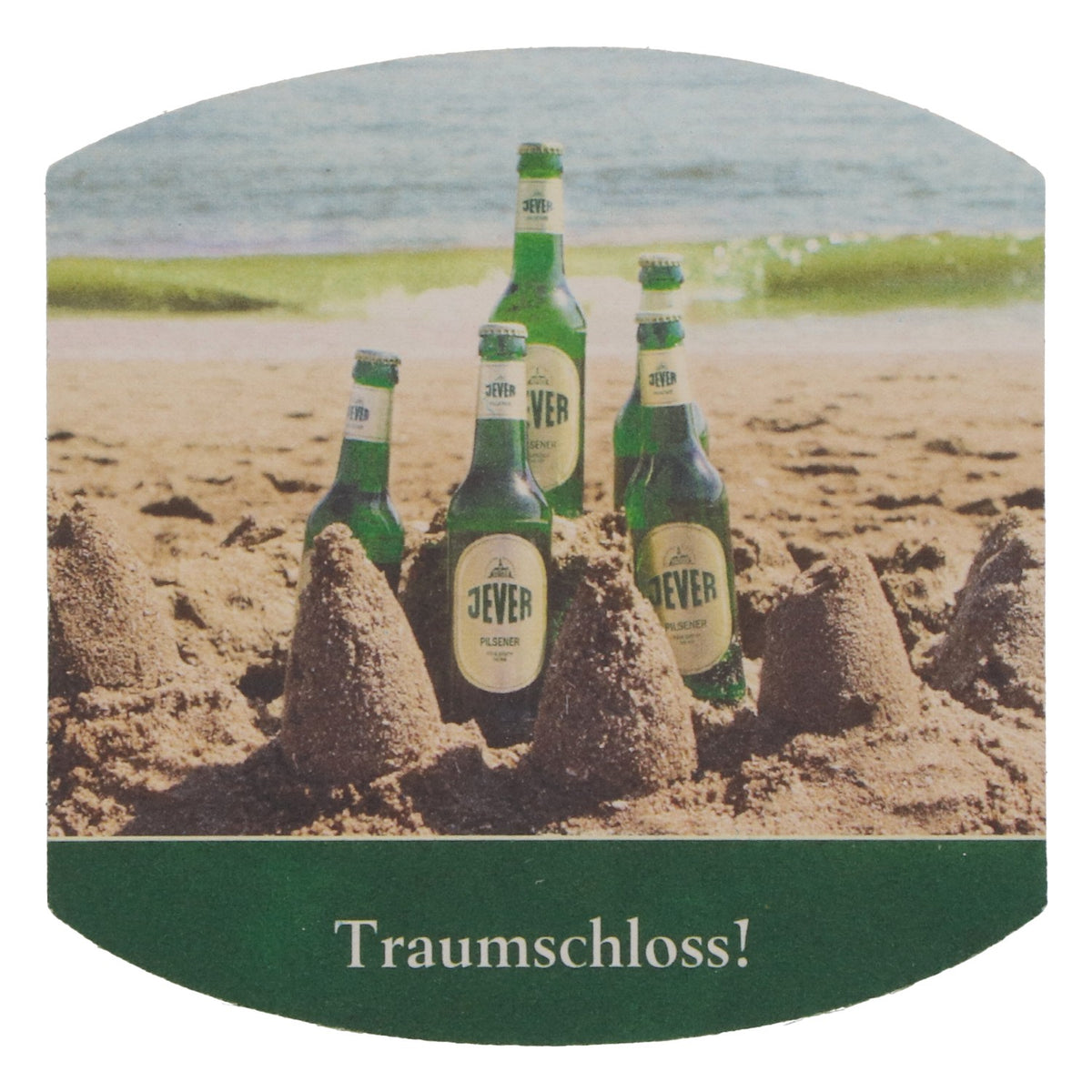 70 sous-verres à bière Jever, ovales, motif « Traumschloss », NEUF, saveur frisonne-amère – Vue 3