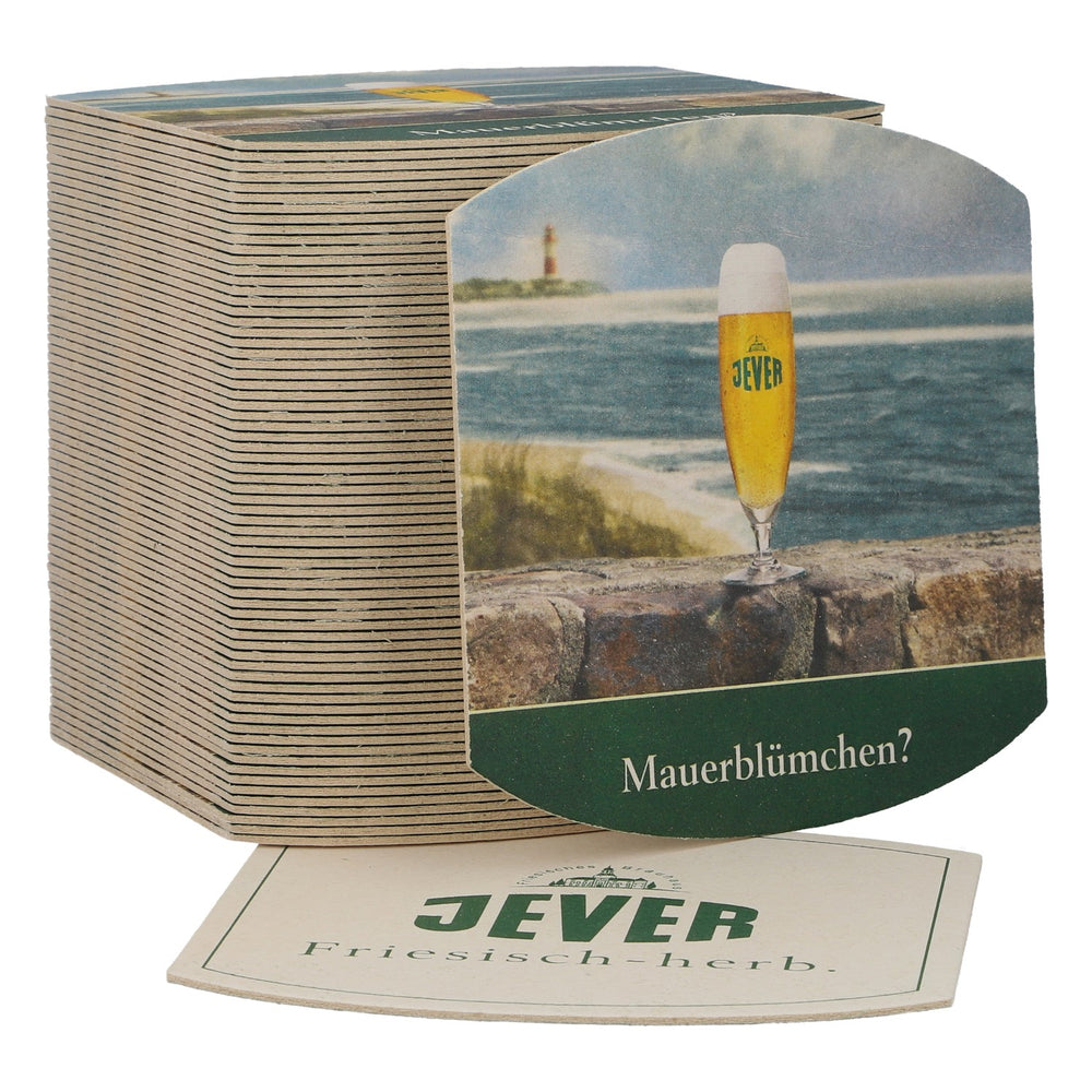 70 sous-verres Jever « Mauerblümchen » ? Accessoires de bar frisons et acidulés