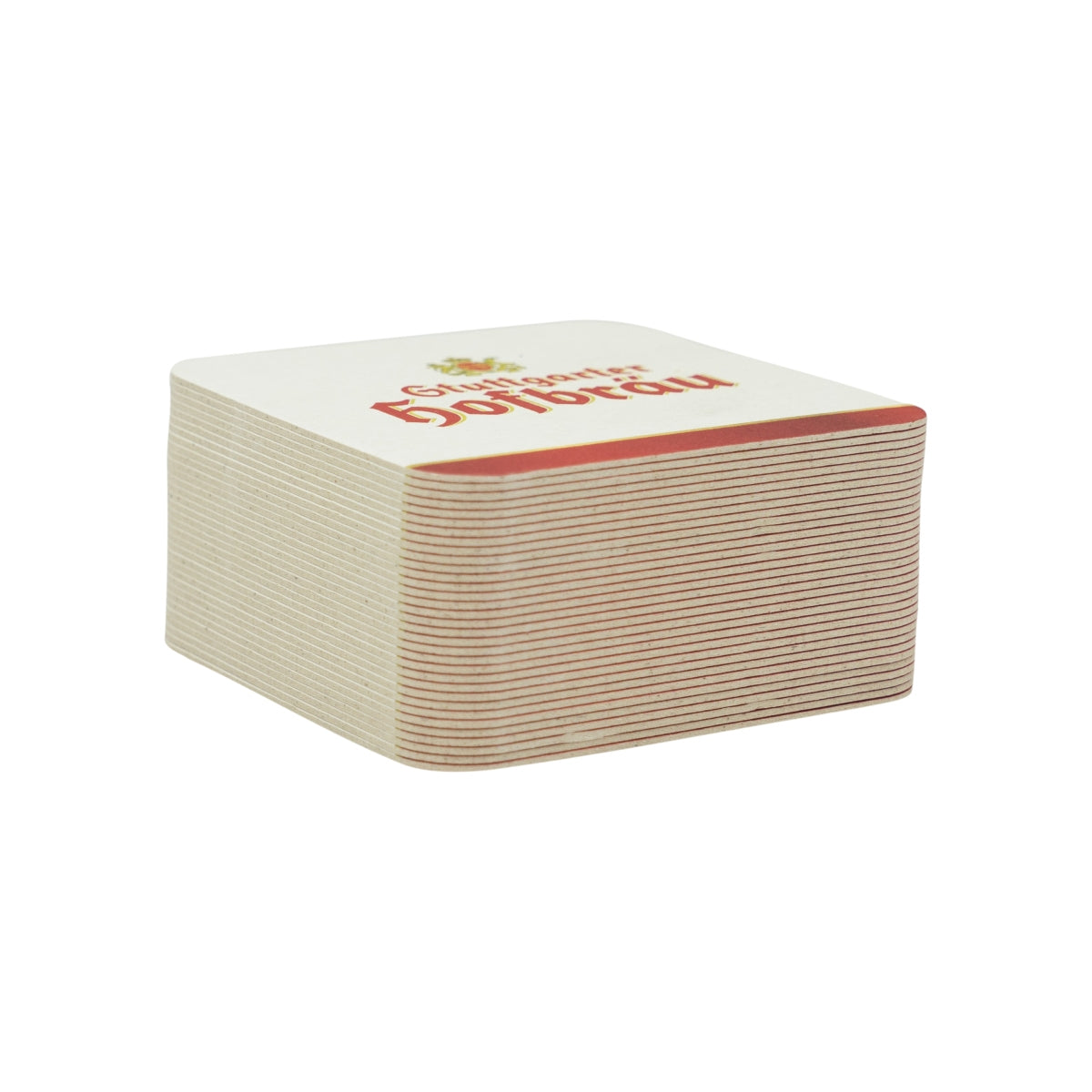70 sous-verres à bière Stuttgarter Hofbräu 10 x 10 cm, blancs, pour verres, usage gastronomique – Vue 2