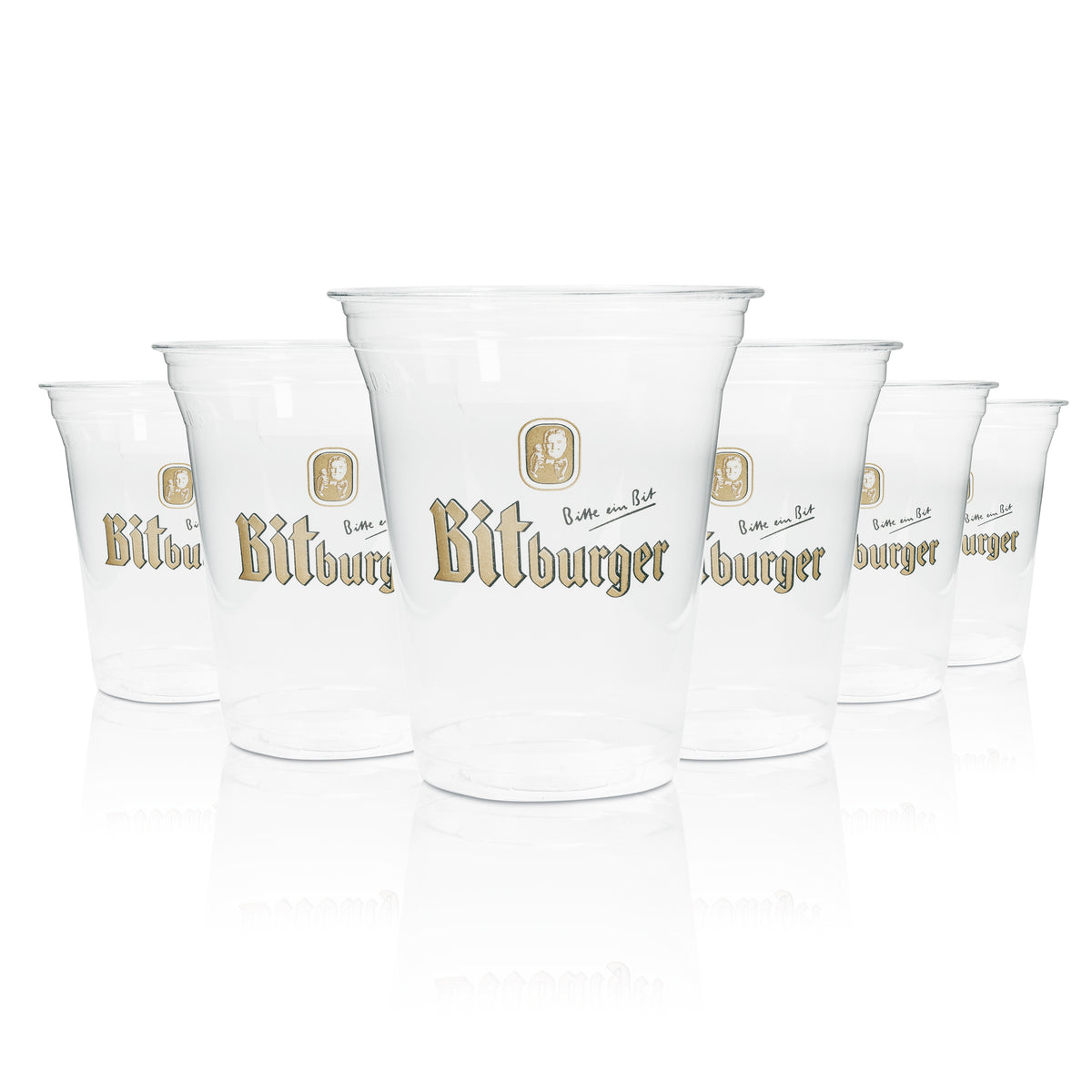 75 gobelets à bière Bitburger 0,3 l jetables, produits biologiques – Vue 3