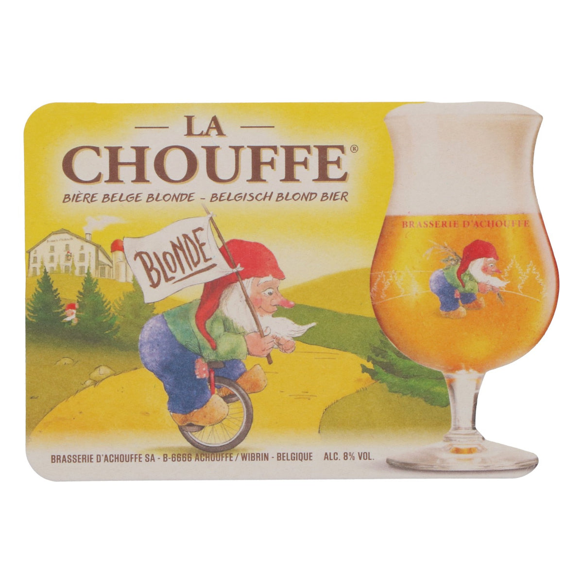 75x Brasserie D'Achouffe Sous-verres Sous-verres en verre « Blonde » – Vue 3