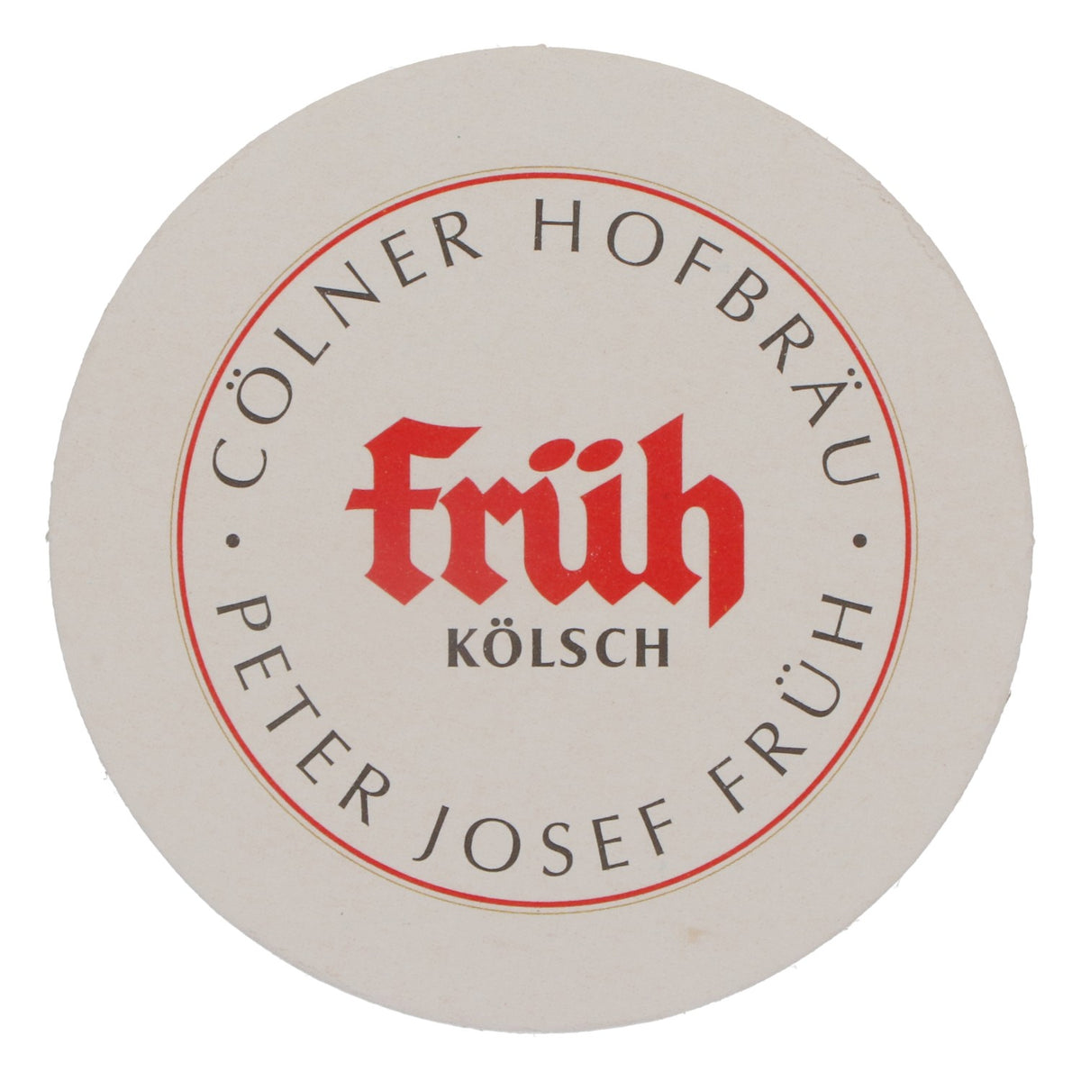 75 sous-verres Früh Kölsch, diamètre 10,6 cm, inscription uniquement – Vue 3