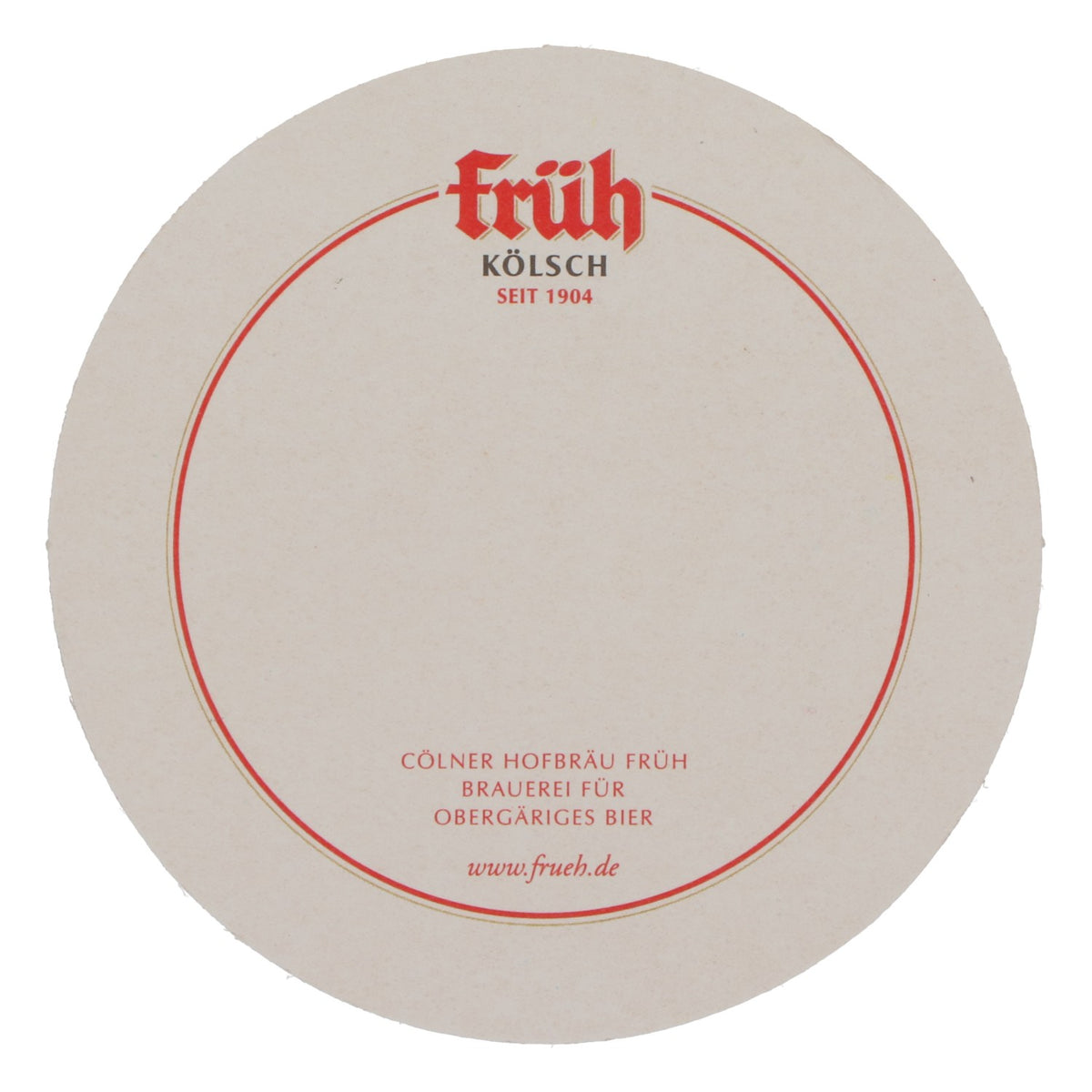 75 sous-verres Früh Kölsch, diamètre 10,6 cm, inscription uniquement – Vue 4