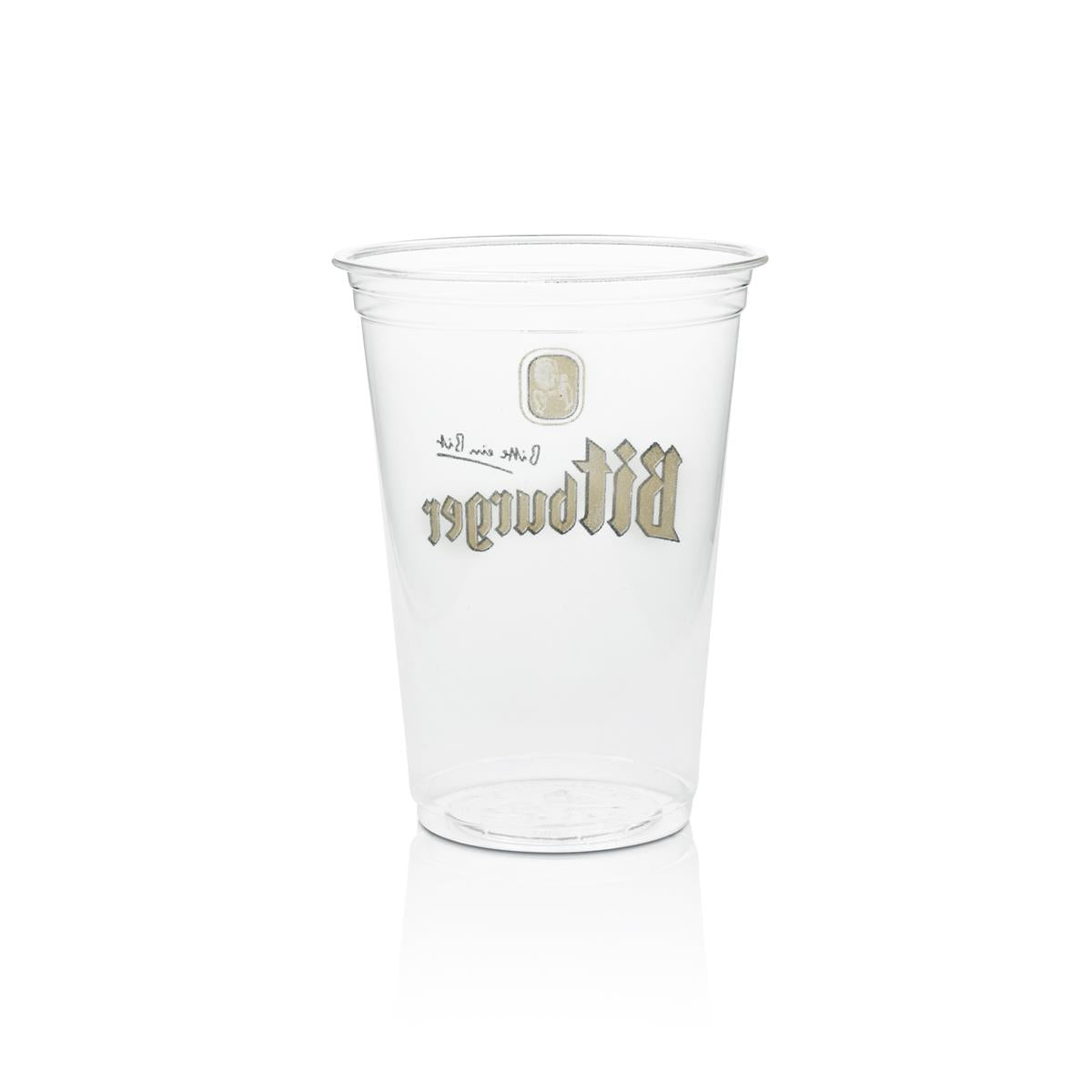 80 gobelets Bitburger 0,25 l en plastique jetables, calibrés, pour bière, produits biologiques – Vue 3