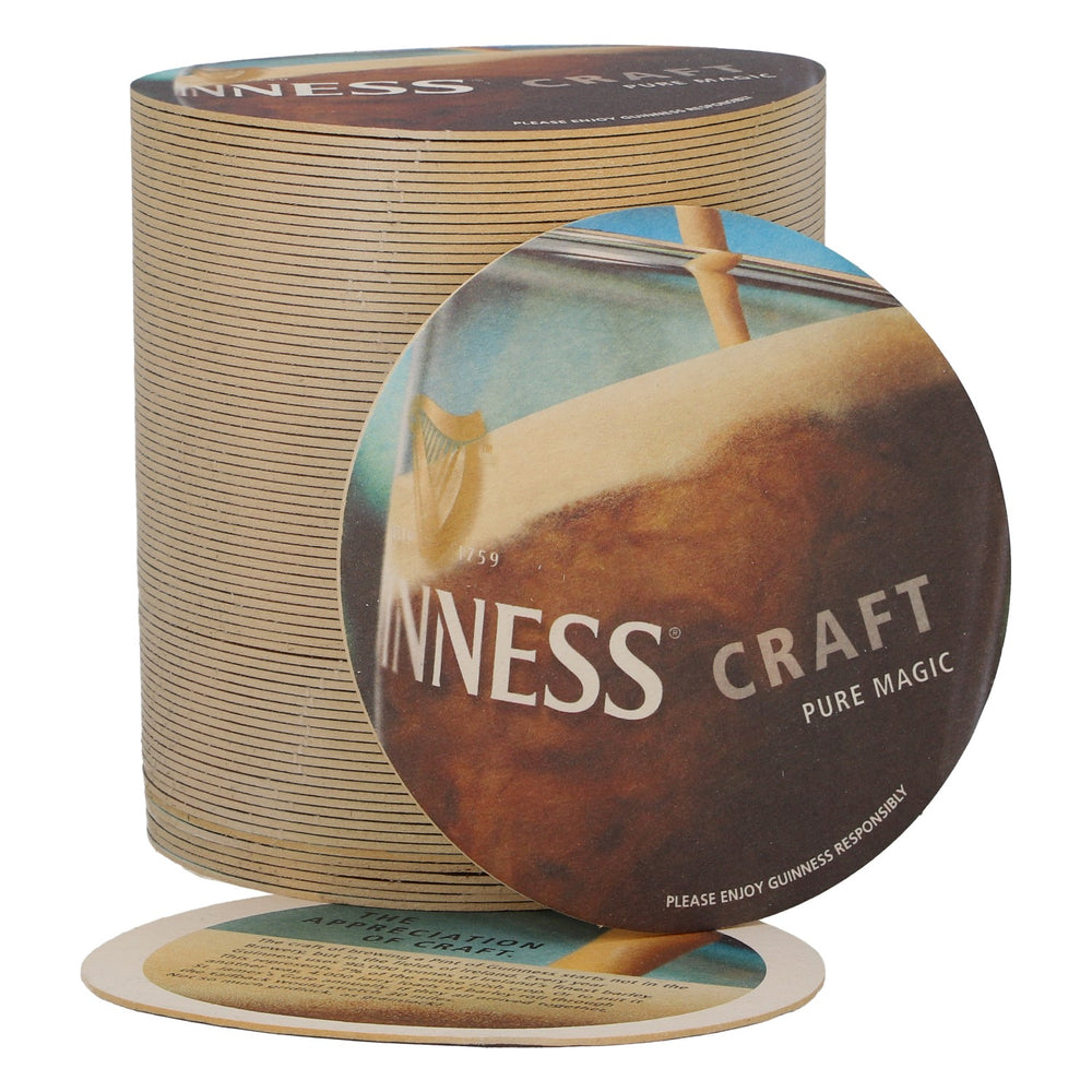 80 sous-verres Guinness, Ø 10,5 cm, « Craft »