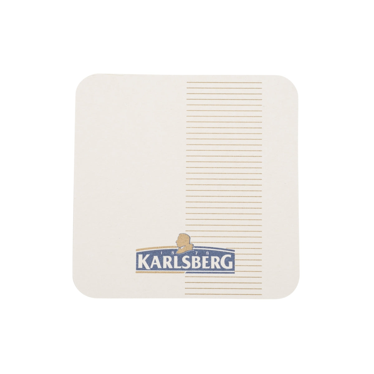 80 sous-verres Karlsberg Bier 9 x 9 cm en verre pour table, bar, restauration