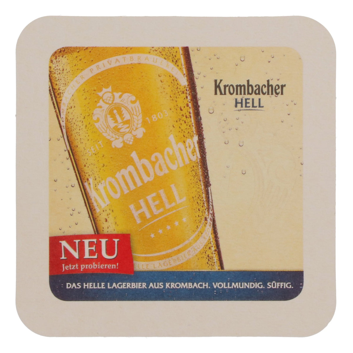 80 sous-verres en verre Krombacher Bier Bierdeckel Accessoires de bar Clair « EsdnG » – Vue 3