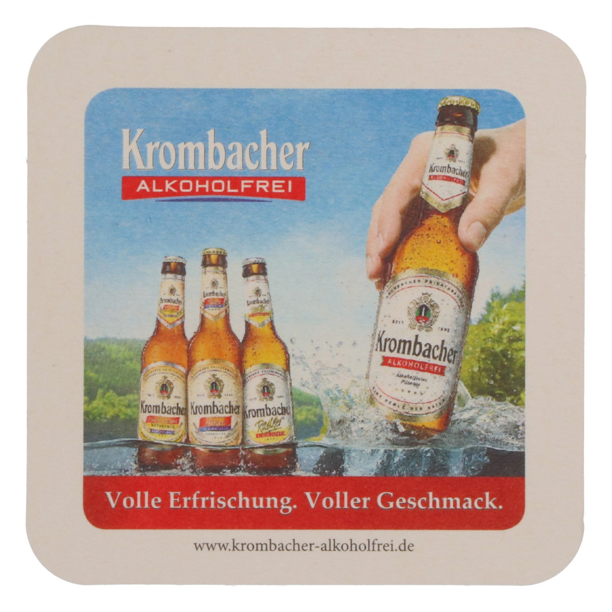 80x sous-verres Krombacher sous-verres en verre accessoires de bar bière blanche sans alcool – Vue 4