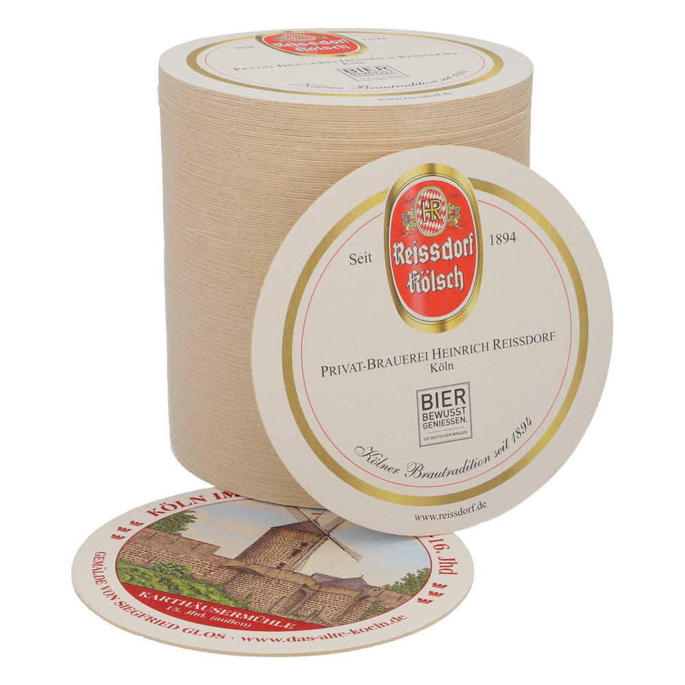 80 sous-verres Reissdorf « Cologne au Moyen Âge » Moulin des Chartreux