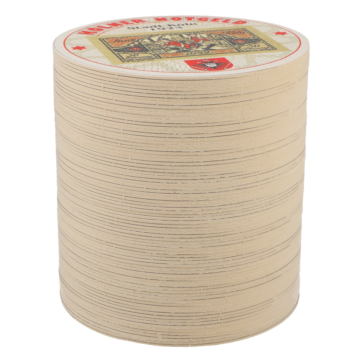80x sous-verres Reissdorf « Kölner Notgeld » (monnaie de nécessité de Cologne) 50 pfennigs V1 – Vue 2