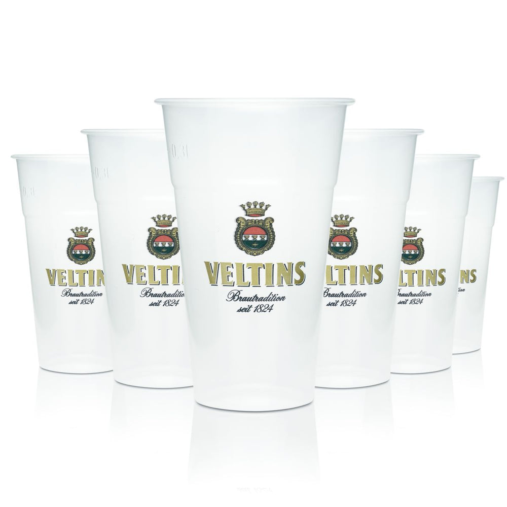 80x Verre à bière Veltins 0,3 l Gobelet jetable en plastique Gobelet à bière Gobelet en plastique