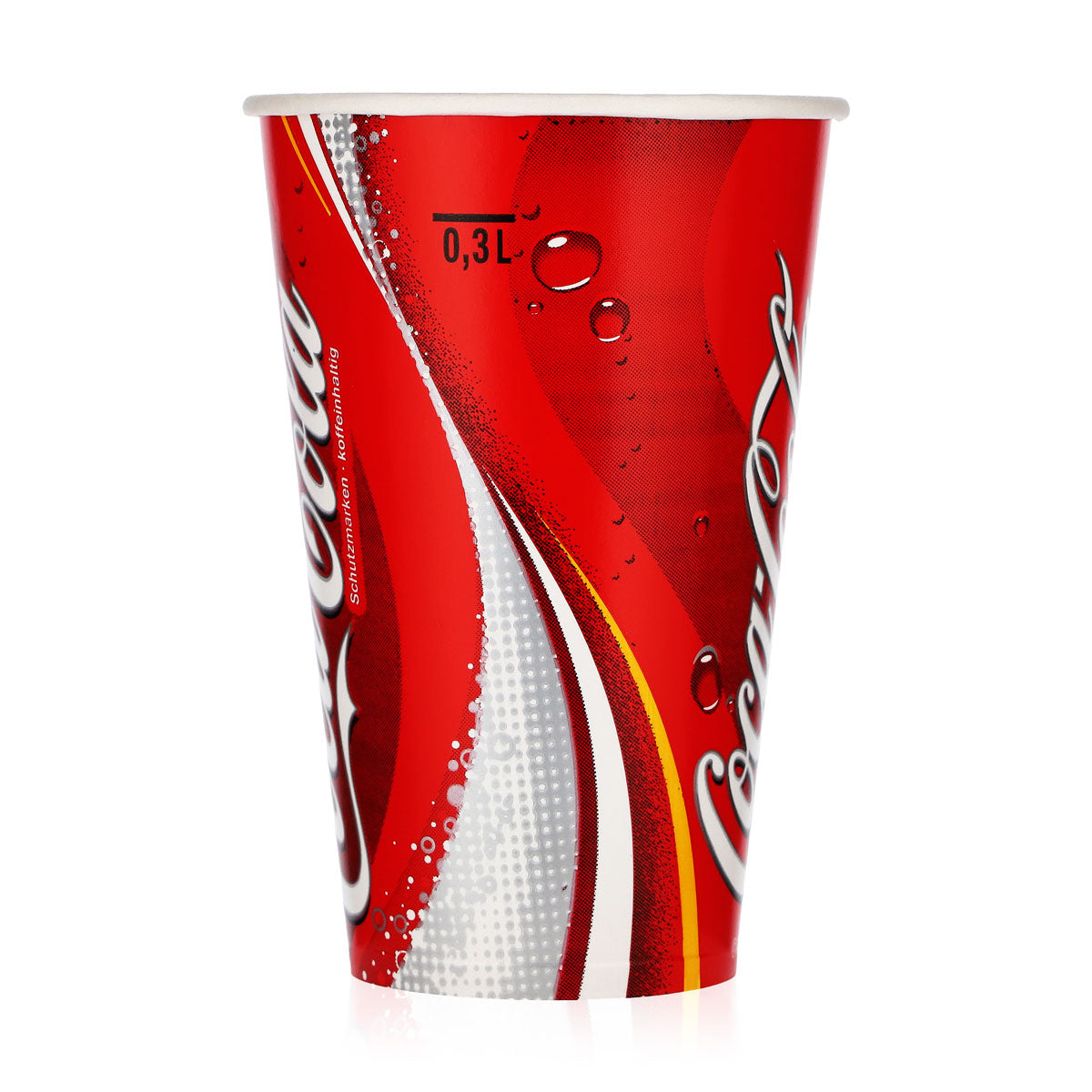 85 gobelets en carton Coca-Cola pour boissons gazeuses, 0,3 l, gobelets jetables (lot de 85) – Vue 4
