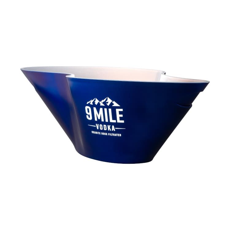 refroidisseur de bouteilles 9 Mile LED Waved Waves LED bleu Outil de service Glace Boissons Bar