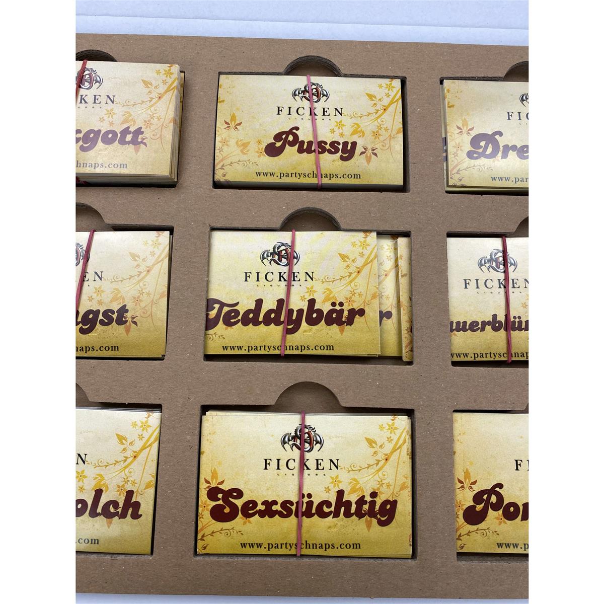 9x autocollants « Ficken » (baise) avec liqueur, femmes, lot de 30, slogans – Vue 5