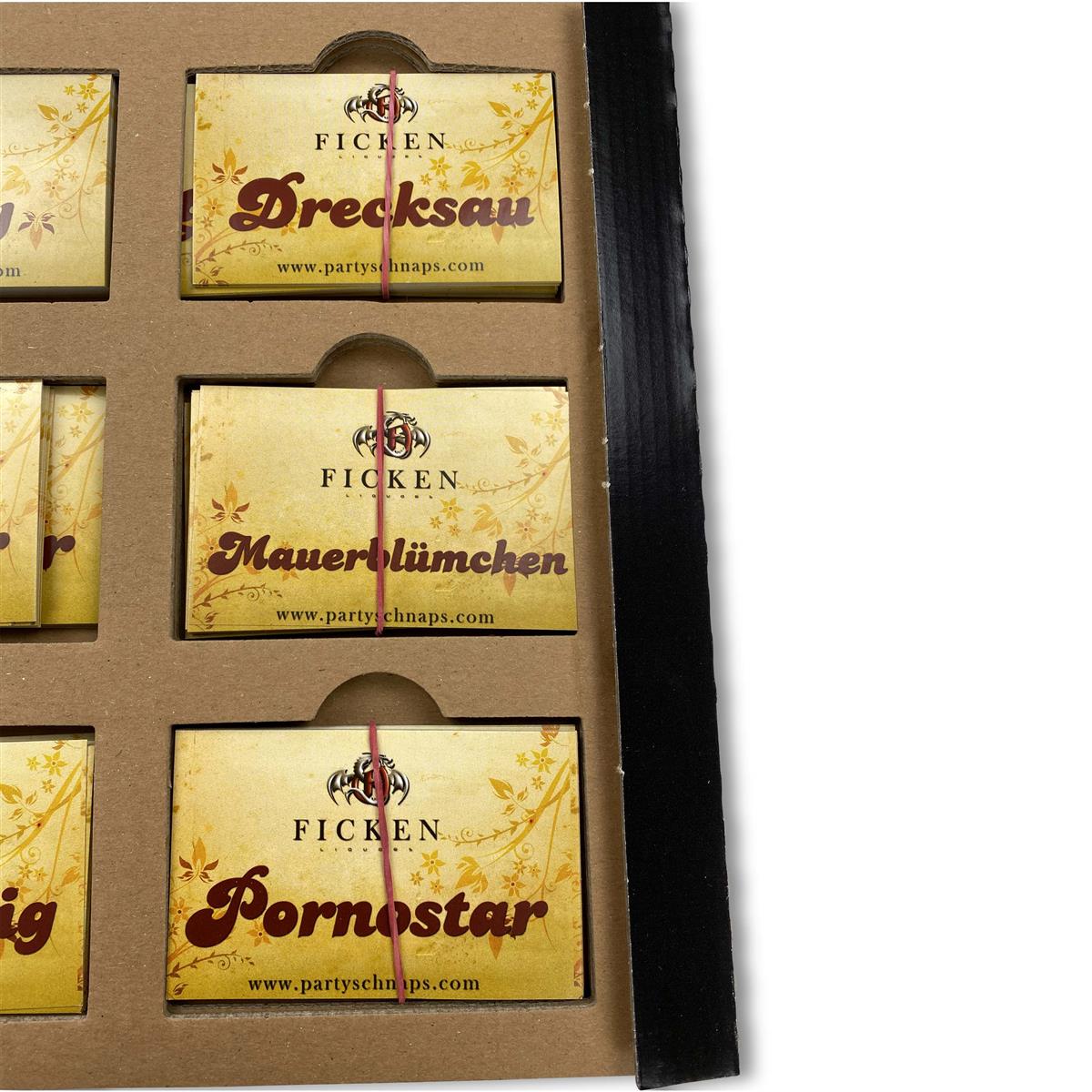 9x autocollants « Ficken » (baise) avec liqueur, femmes, lot de 30, slogans – Vue 6