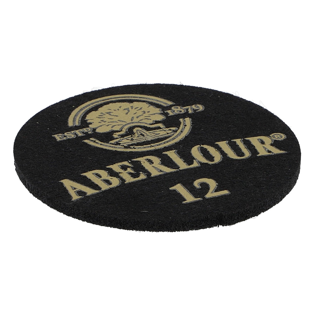 Sous-verres en feutre Aberlour Distillery Whiskey, noir, 6,2 cm de diamètre « Aberlour 12 »