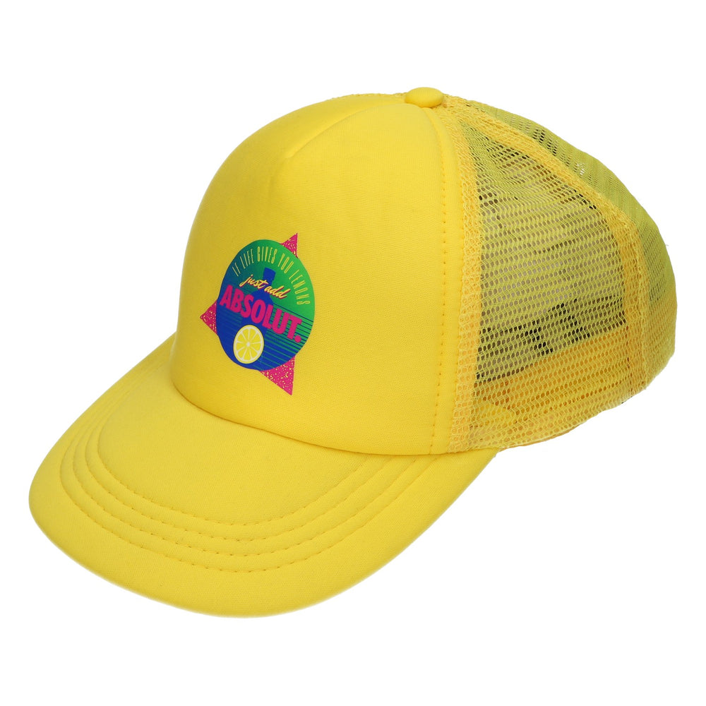 Casquette Absolut Casquette jaune Casquette snapback Taille réglable Unisexe Trucker
