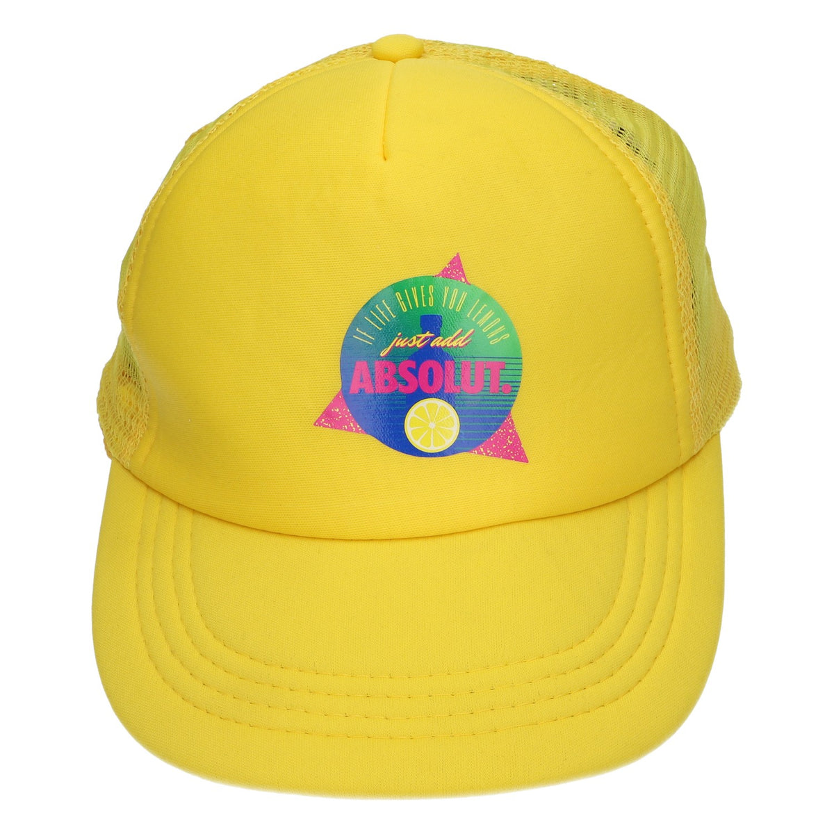Casquette Absolut Casquette jaune Casquette snapback Taille réglable Unisexe Trucker – Vue 4
