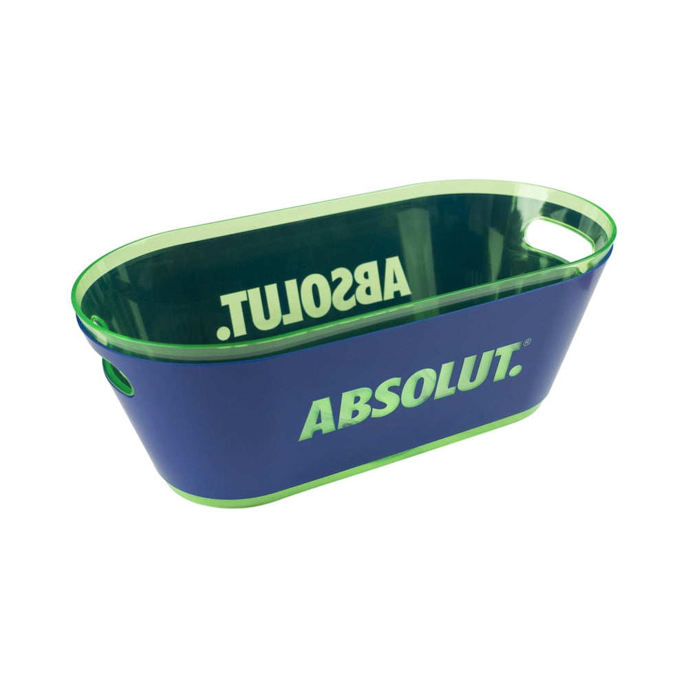 Refroidisseur de bouteilles Absolut Cooler LED Cooler Bac à glaçons Glacière 50x25x19cm Lumi