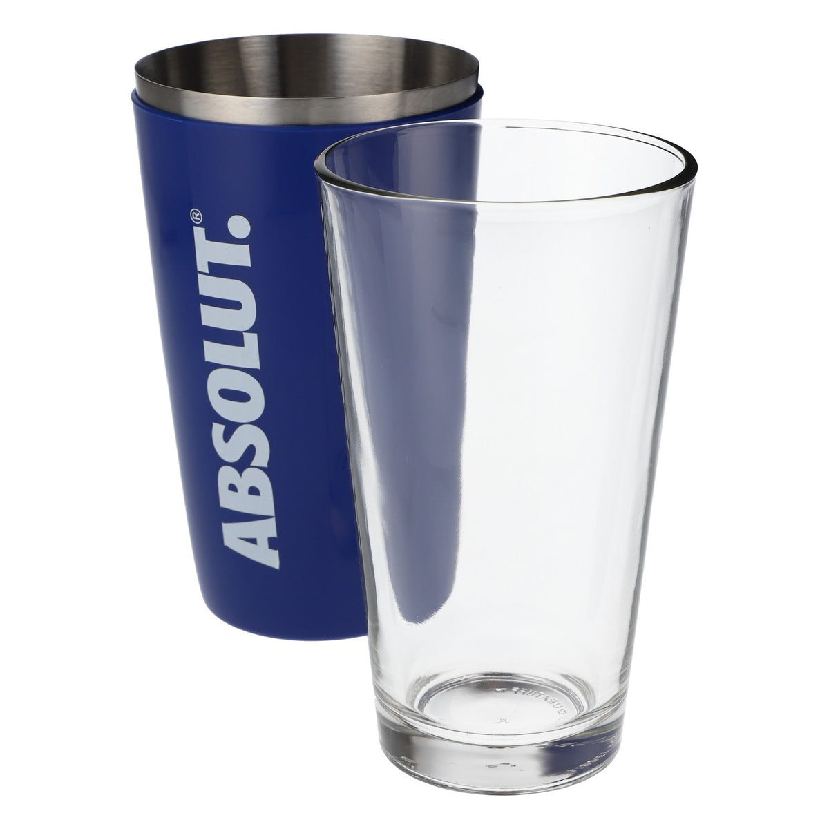 Shaker Absolut Vodka en acier inoxydable Shaker Boston en acier inoxydable Accessoires de bar bleus 2 pièces – Vue 4