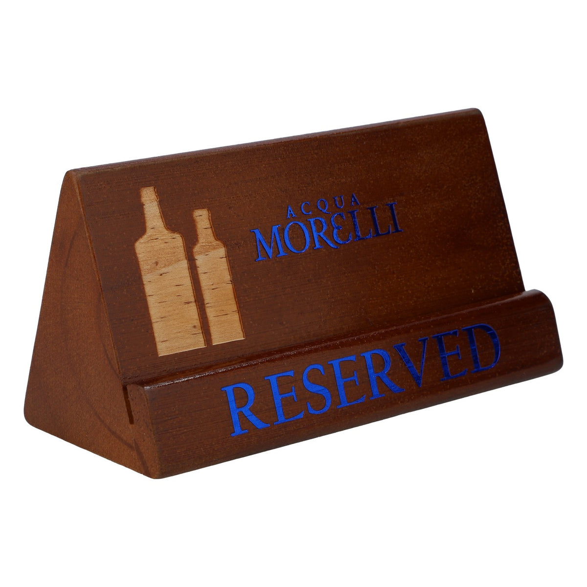 Acqua Morelli Water Présentoir de menu en bois véritable Panneau de réservation « RESERVED » – Vue 2