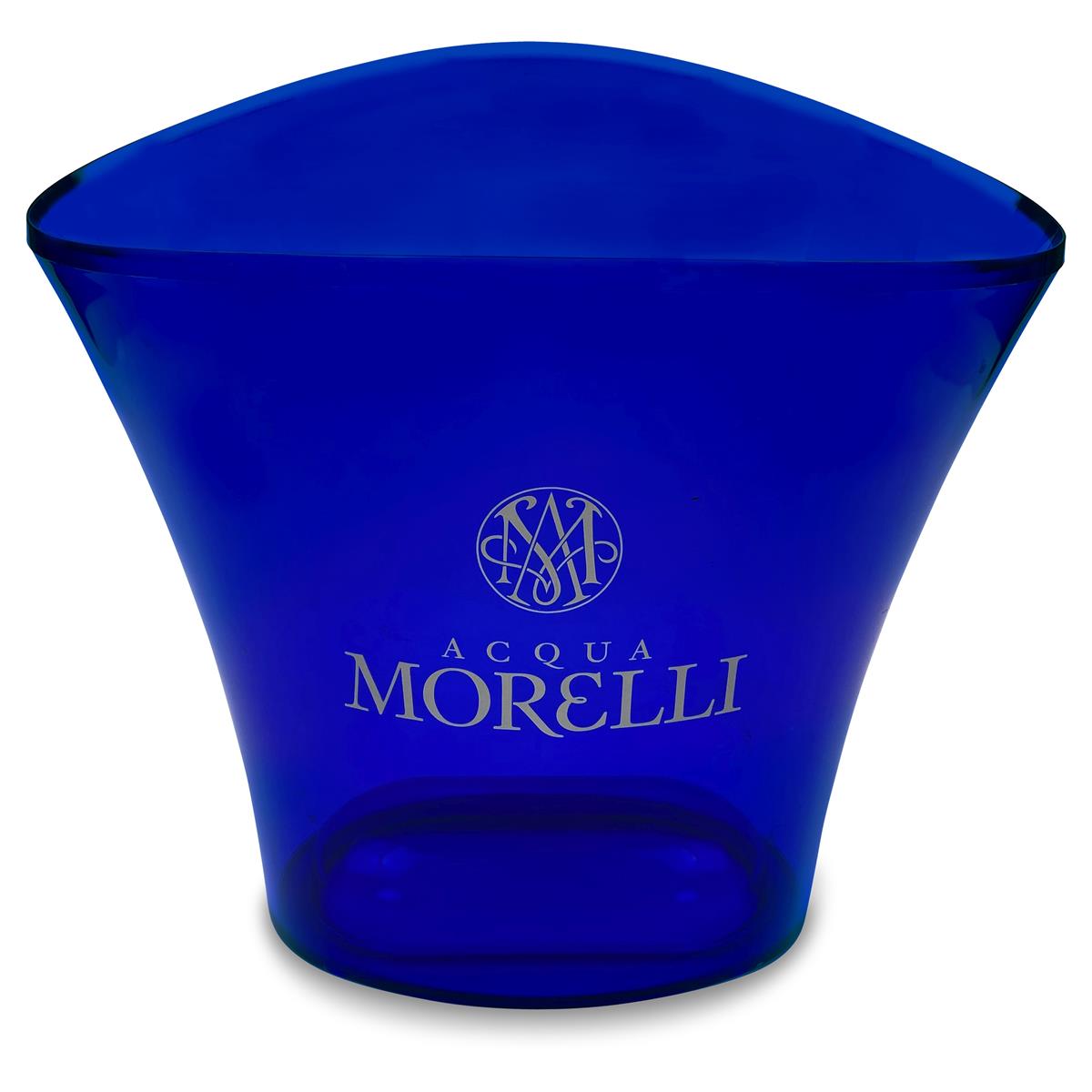 Acqua Morelli Refroidisseur de bouteilles d'eau Bac à glaçons bleu ouvert
