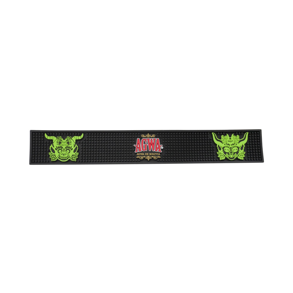 Agwa de Bolivia Tapis de bar 60 x 9 cm Tapis pour verres Tapis égouttoir en caoutchouc Tapis de comptoir