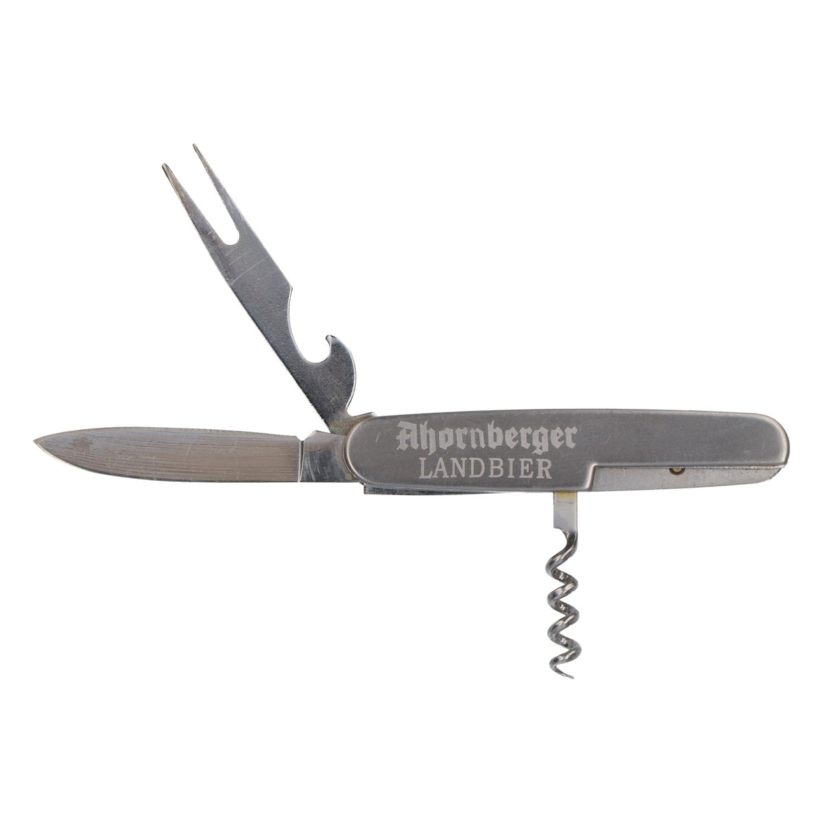 Couteau de poche Ahornberger « Bier » avec fourchette et tire-bouchon – Couteau de plein air en acier inoxydable – Vue 6
