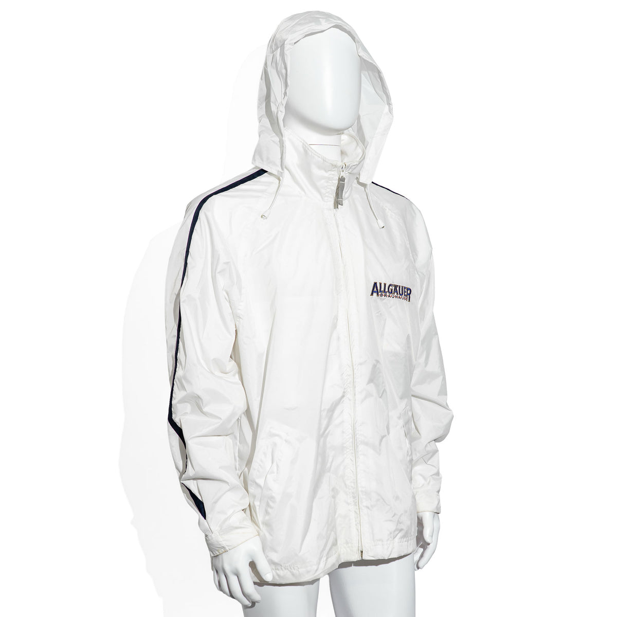 Verre à bière « Allgäuer Brauhaus », taille L - Veste imperméable en polyester blanche, taille L – Vue 5