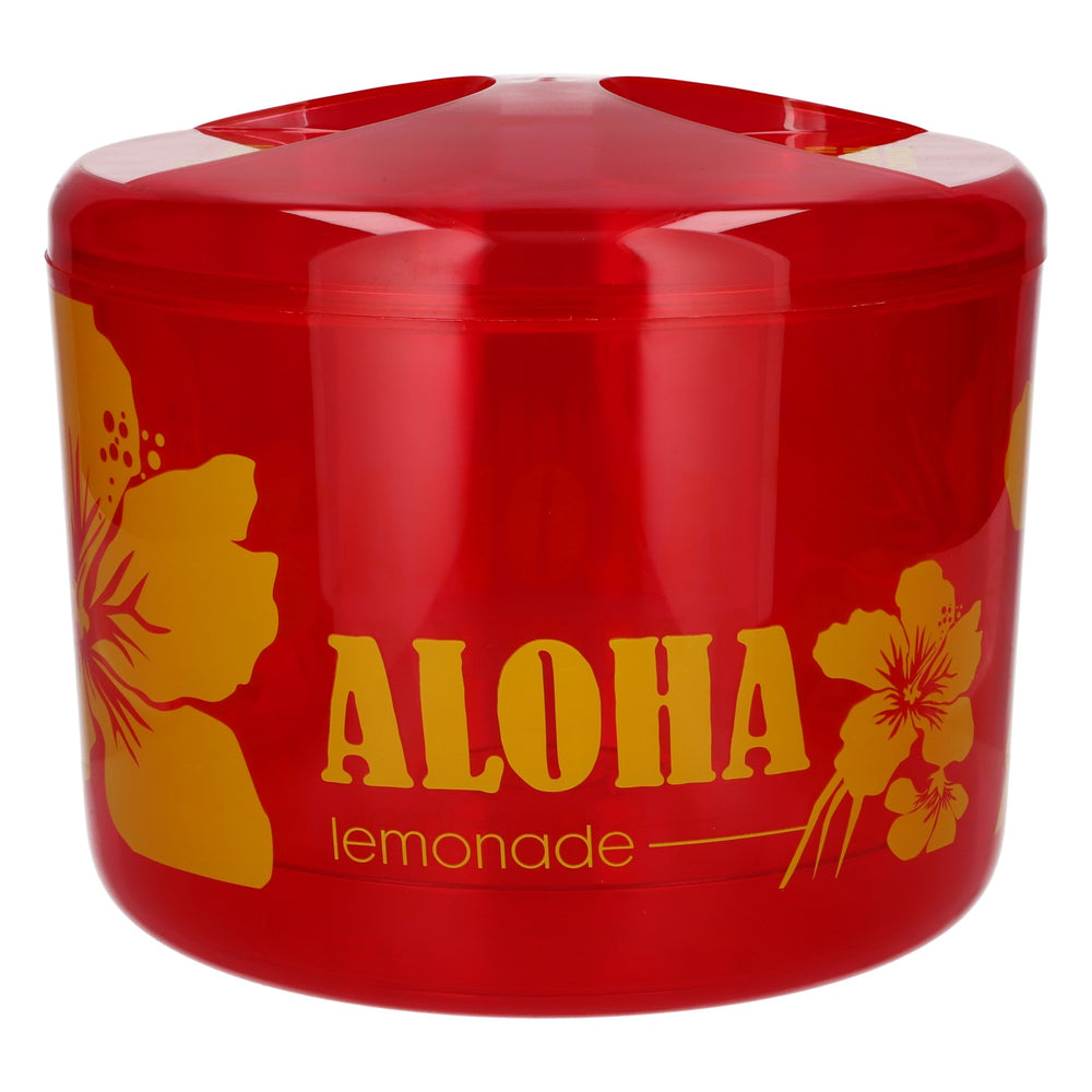 Aloha - Refroidisseur de boissons gazeuses - Refroidisseur de bouteilles - Limonade - Rouge - Neuf - Refroidisseur à champagne en plastique
