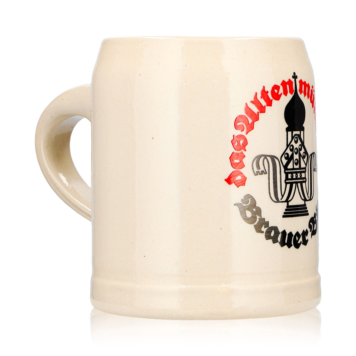 Chope de bière Altenmünster 0,3 l en terre cuite, verre Seidel – Vue 2