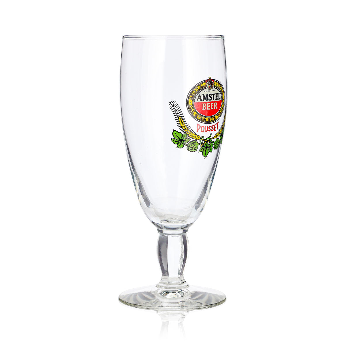 Verre à bière Amstel 0,33 l, forme coupe, Pousset, pied carré, Durobor – Vue 3