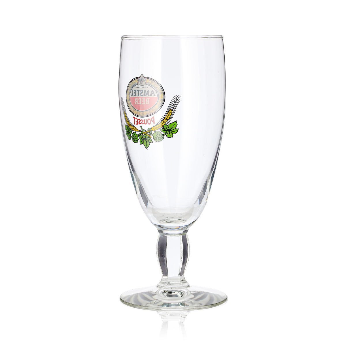 Verre à bière Amstel 0,33 l, forme coupe, Pousset, pied carré, Durobor – Vue 4