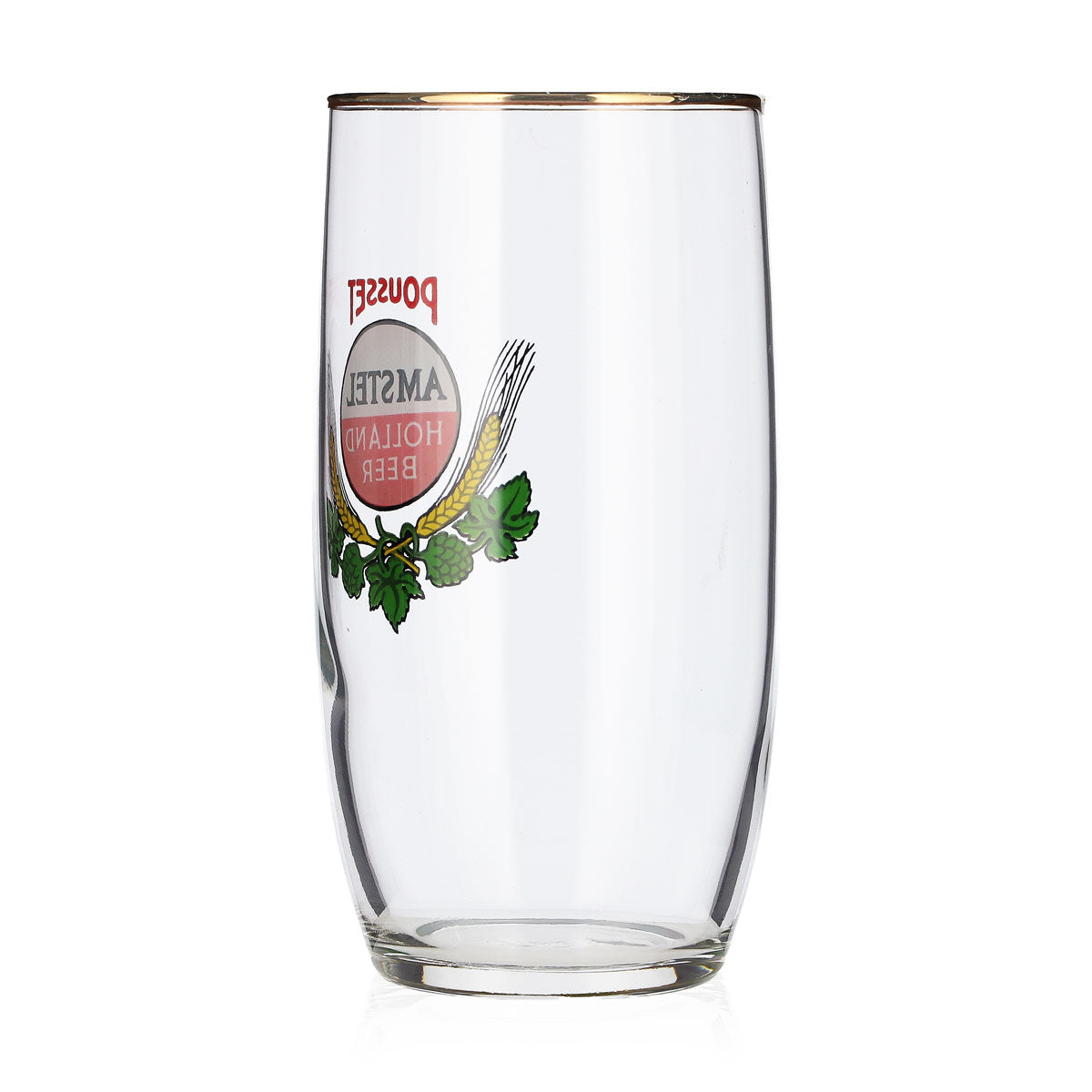 Verres à bière Amstel Holland, lot de 6, 0,29 l, bord doré vintage, pièce rare, verre de collection – Vue 5