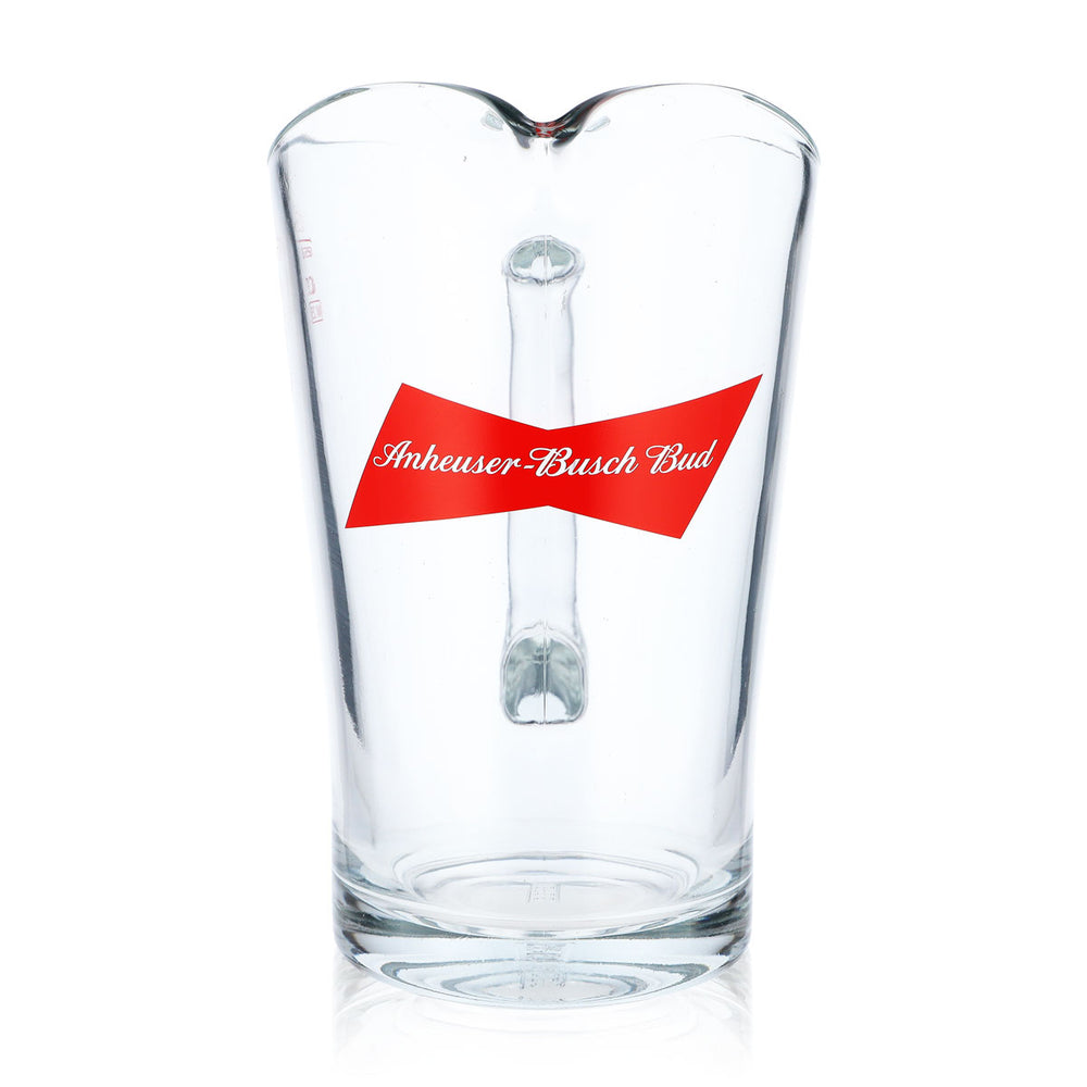 Pichet à bière Anheuser Busch Bud, 1,5 l, en verre, style Louisiane