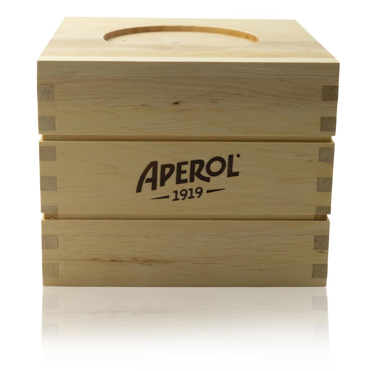 Présentoir pour bouteilles Aperol Spritz Display Box Table Barrel Glorifier – Vue 2