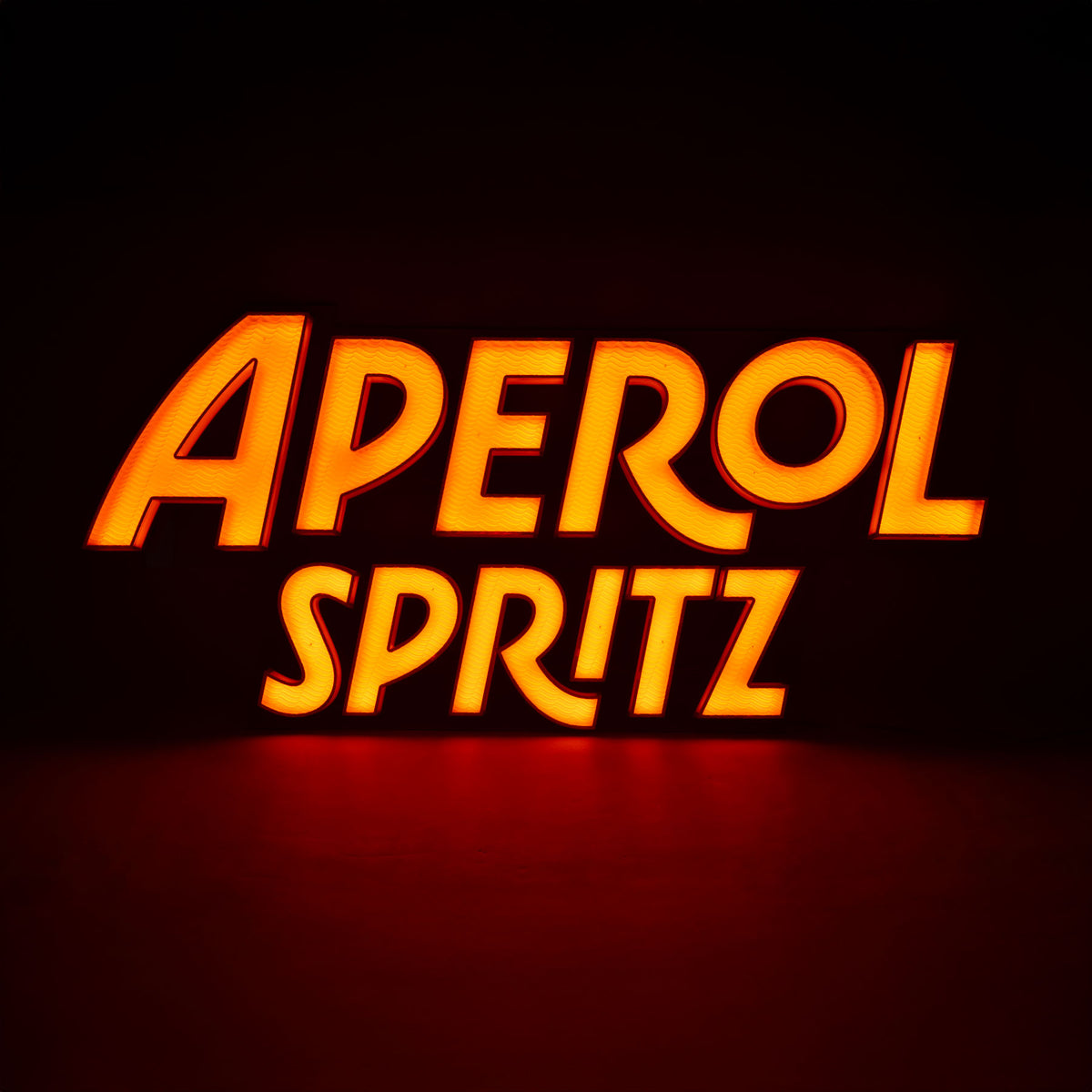 Enseigne lumineuse LED Aperol Spritz Publicité lumineuse Orange Mur Apéritif Panneau