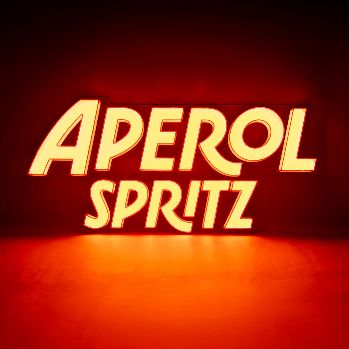 Enseigne lumineuse LED Aperol Spritz Publicité lumineuse Orange Mur Apéritif Panneau – Vue 4
