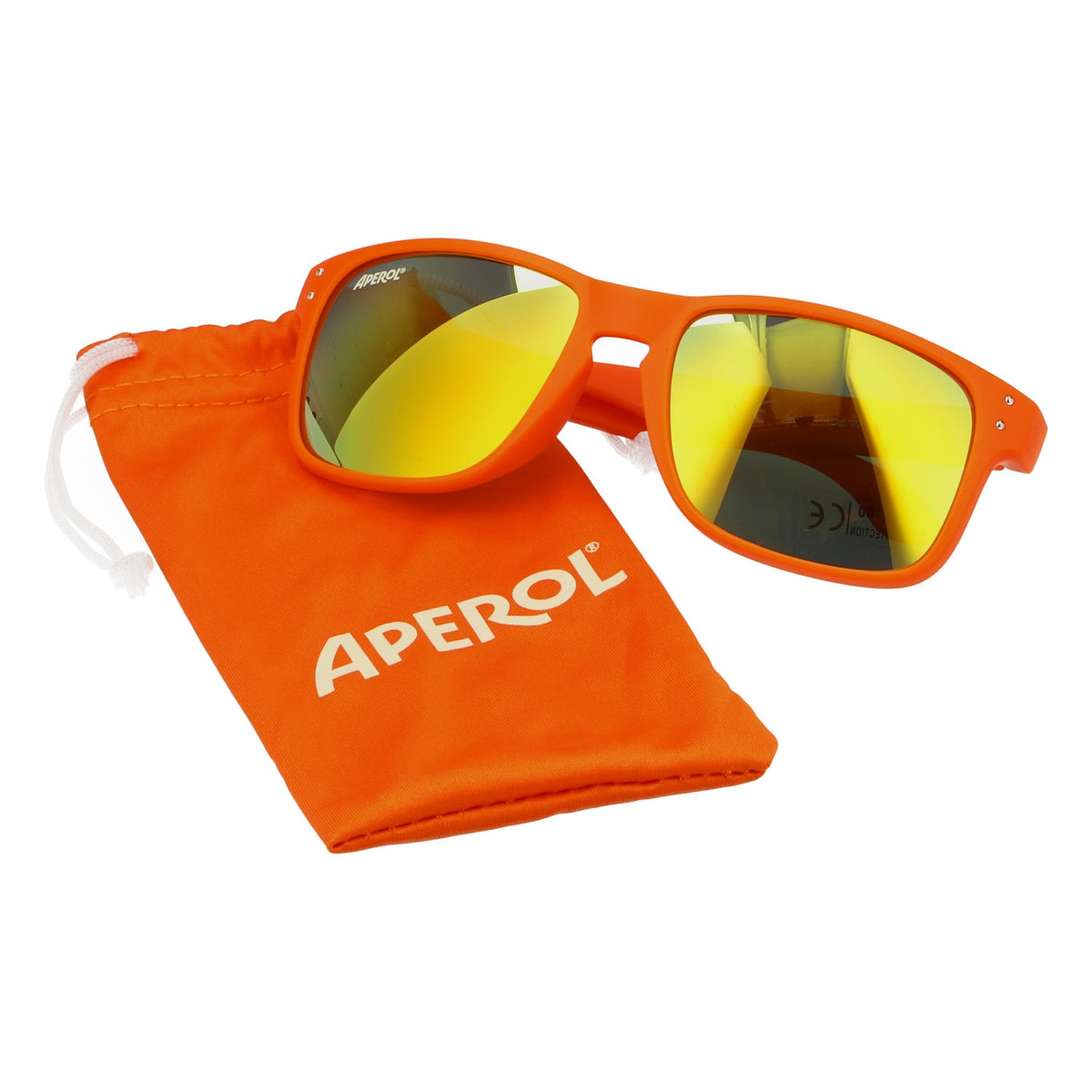Lunettes de soleil Aperol Spritz UV 400, nouvelle version 2025, orange avec logo blanc – Vue 5