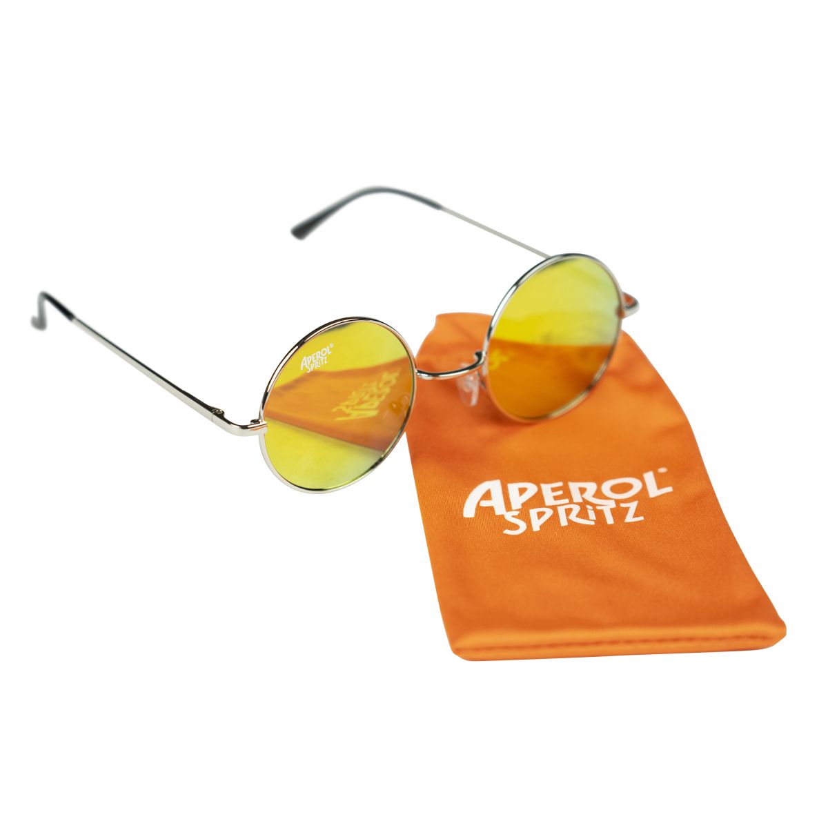 Lunettes de soleil Aperol Spritz Lunettes de soleil en acier inoxydable Teinte orange Protection UV Merch