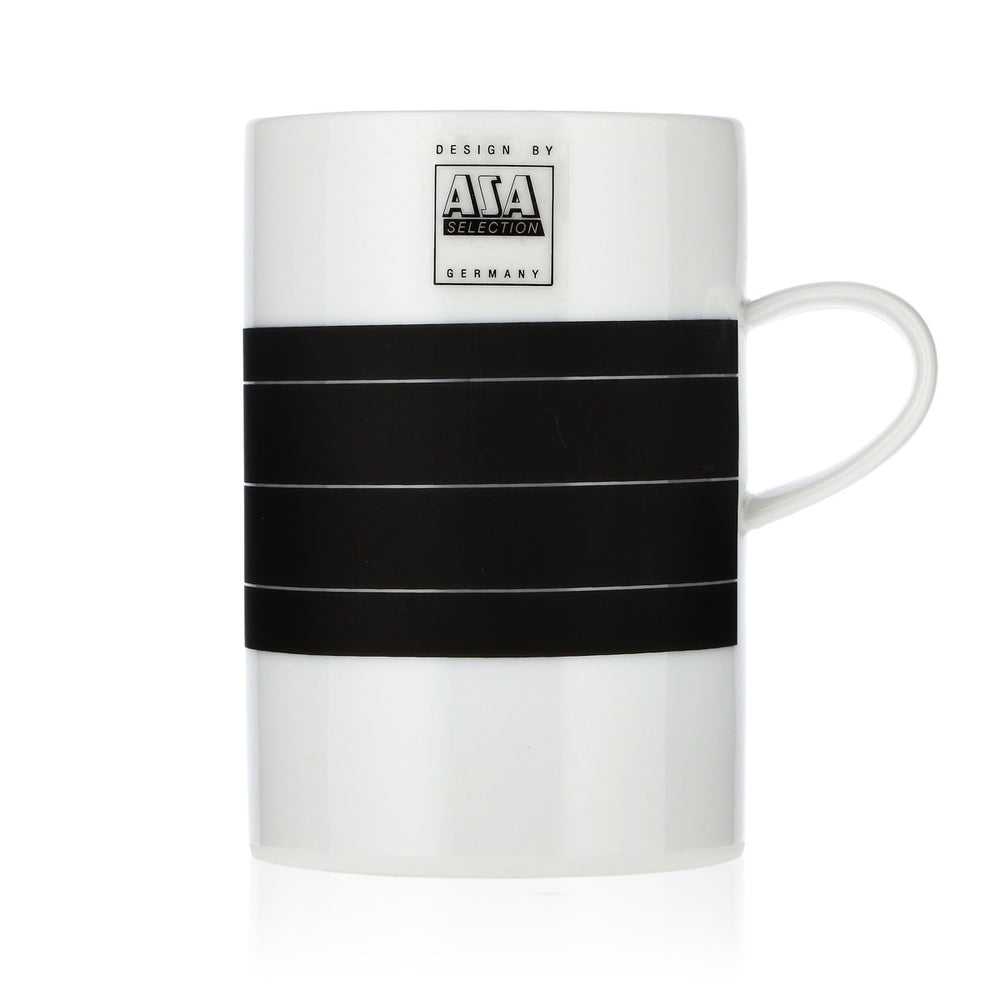 ASA Selection Tasse à café Tasse avec stylo Éponge blanche