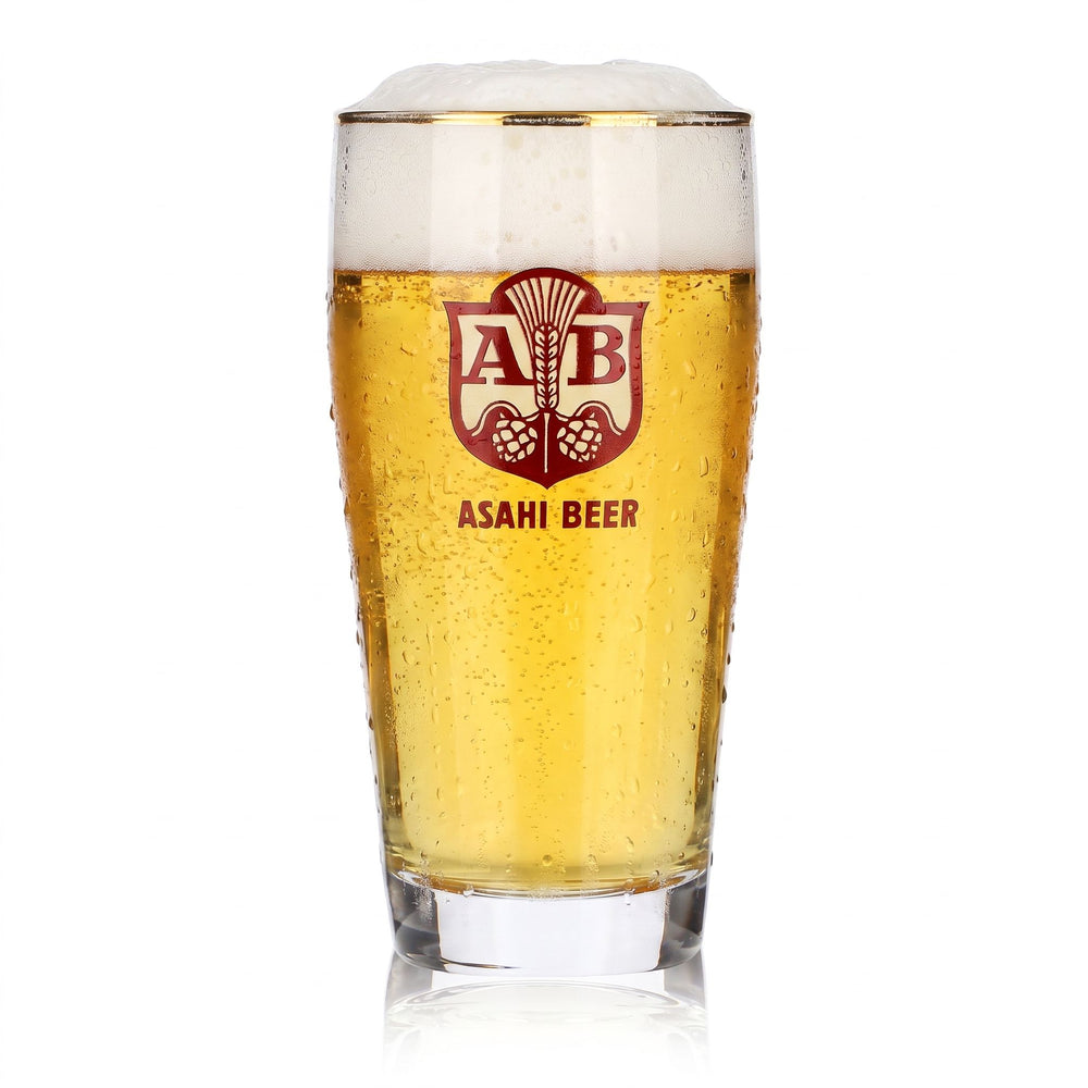 Verre à bière Asahi, gobelet de 0,25 l, bord doré, Japon